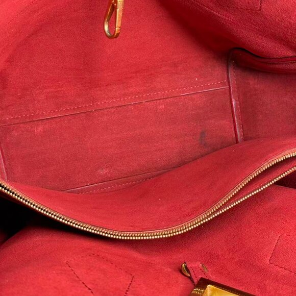 Louis Vuitton Monogram Canvas Kimono Shoulder Bag with Red Accents - Picture 9 of 9